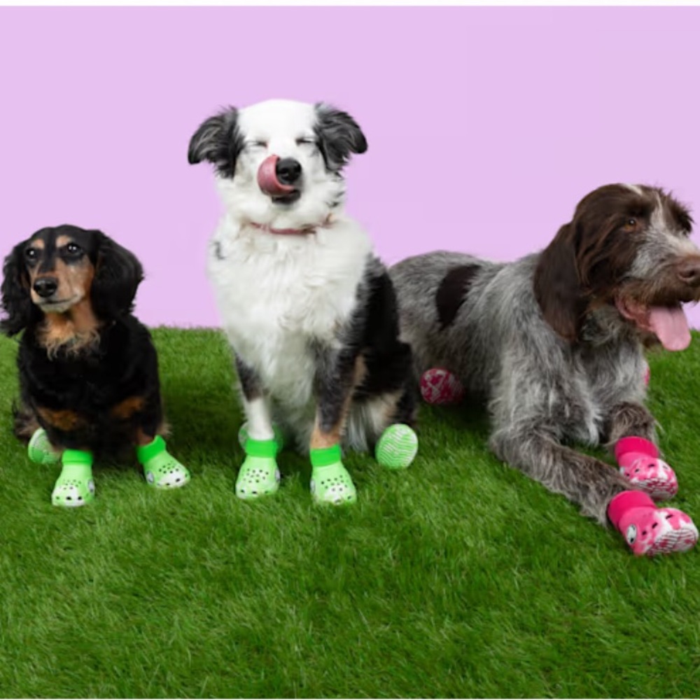 CROCS Dog Paw Protectors - Green size small